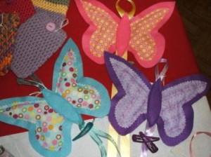 butterfly hair clip holders