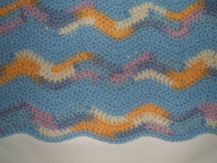 baby blanket close up