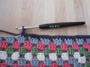 Granny cushion plain edge